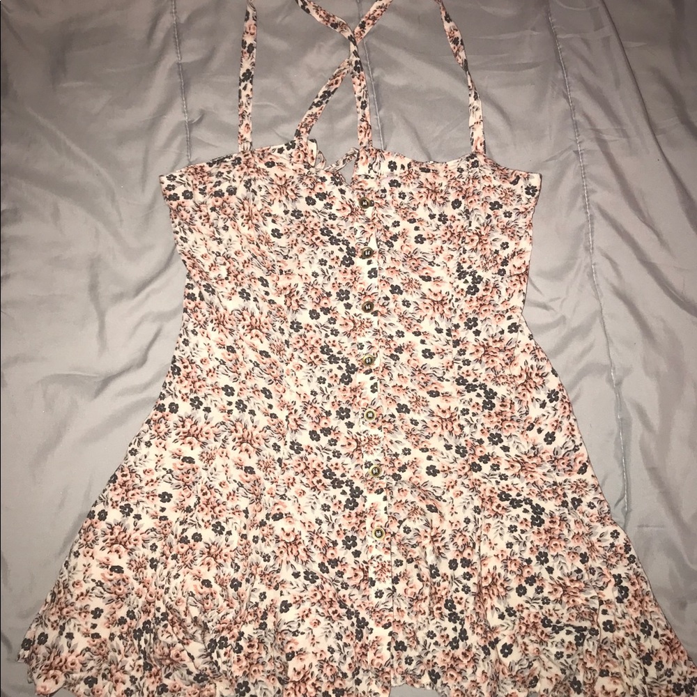 Free People Floral Babydoll Bustier Tank